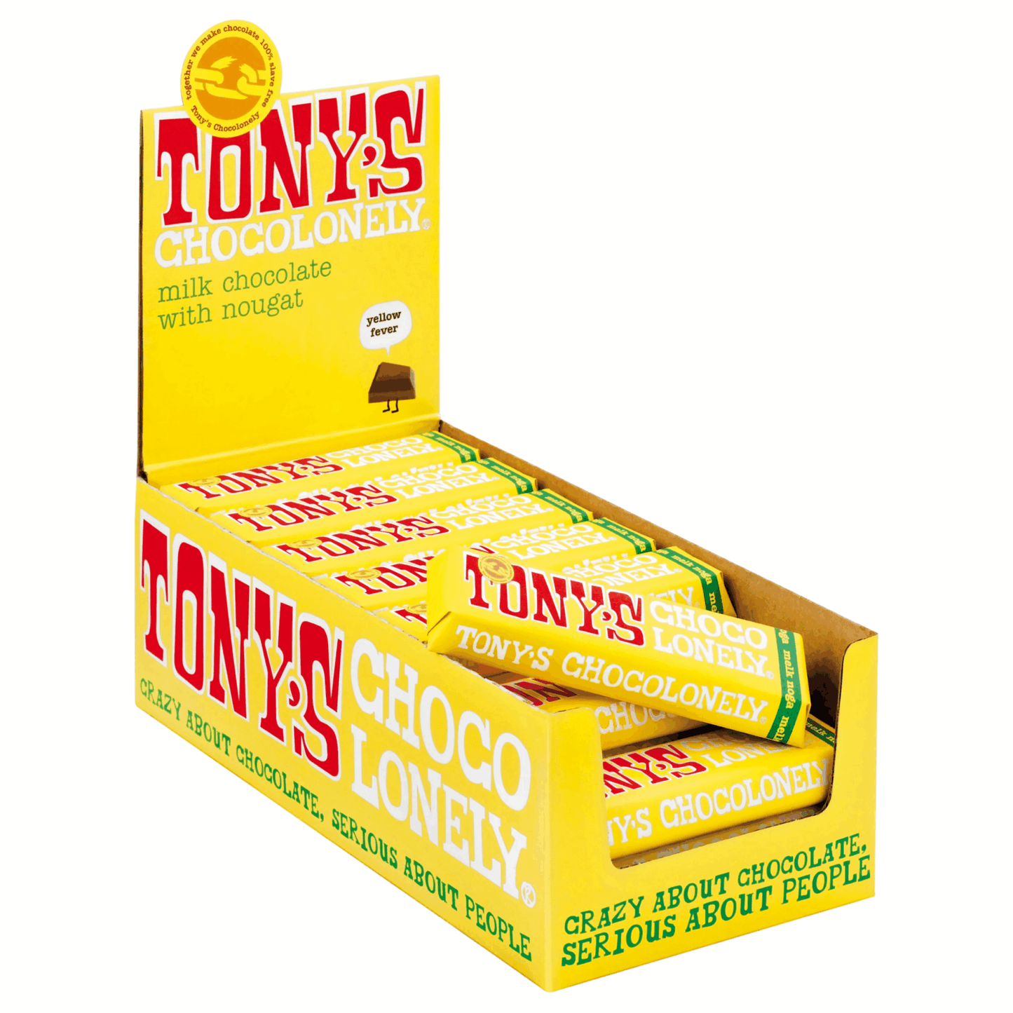 Tony's Chocolonely melkchocolade noga 32% (35x 47gr)