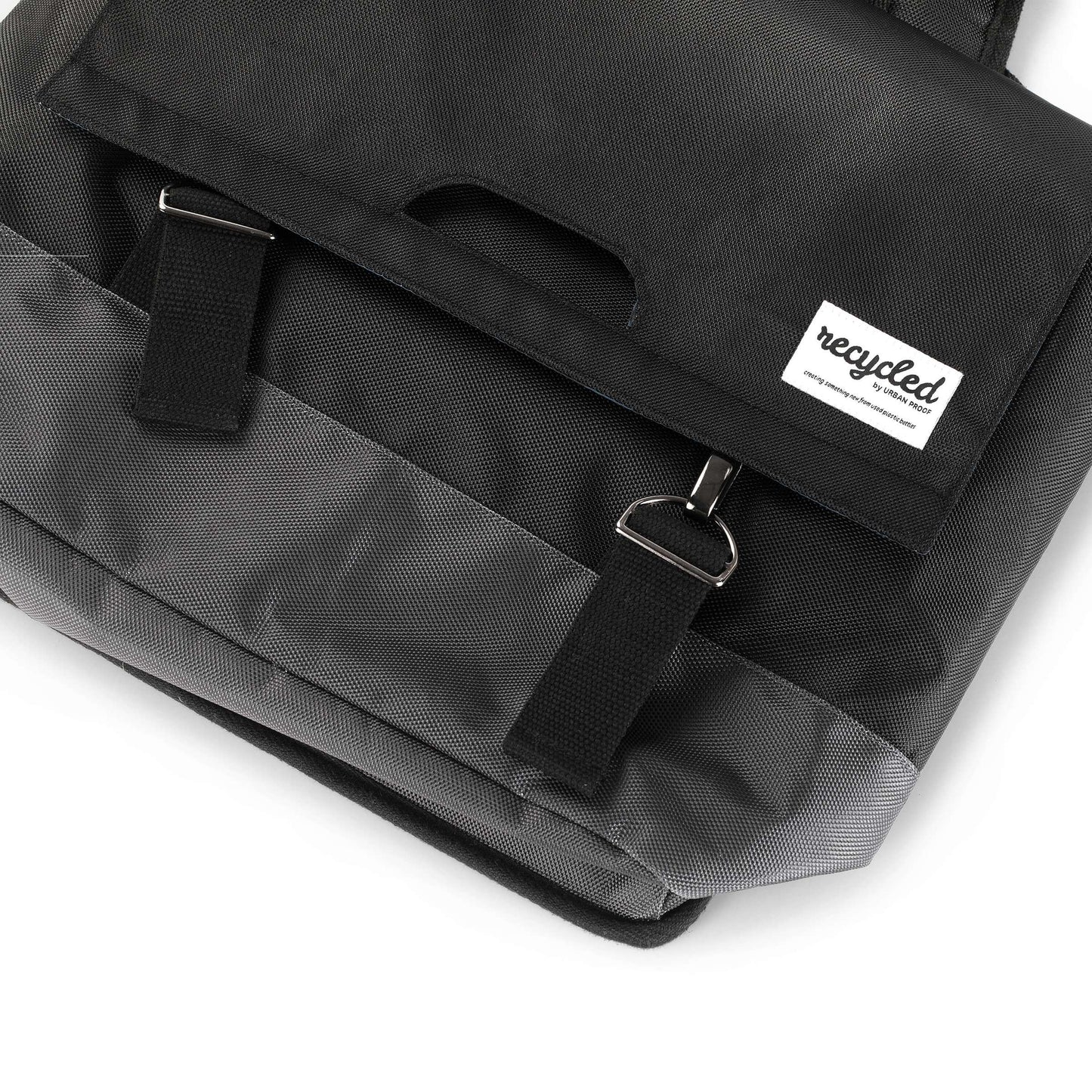 Urban Proof Dubbele Fietstas 55L Zwart Grijs - Gerecycled RPET