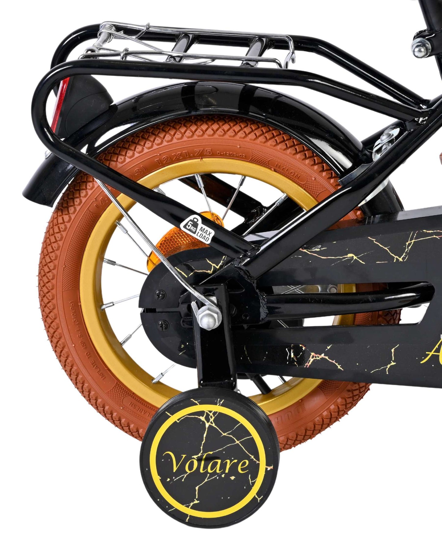 Volare ashley kinderfiets - meisjes - 12 inch - zwart