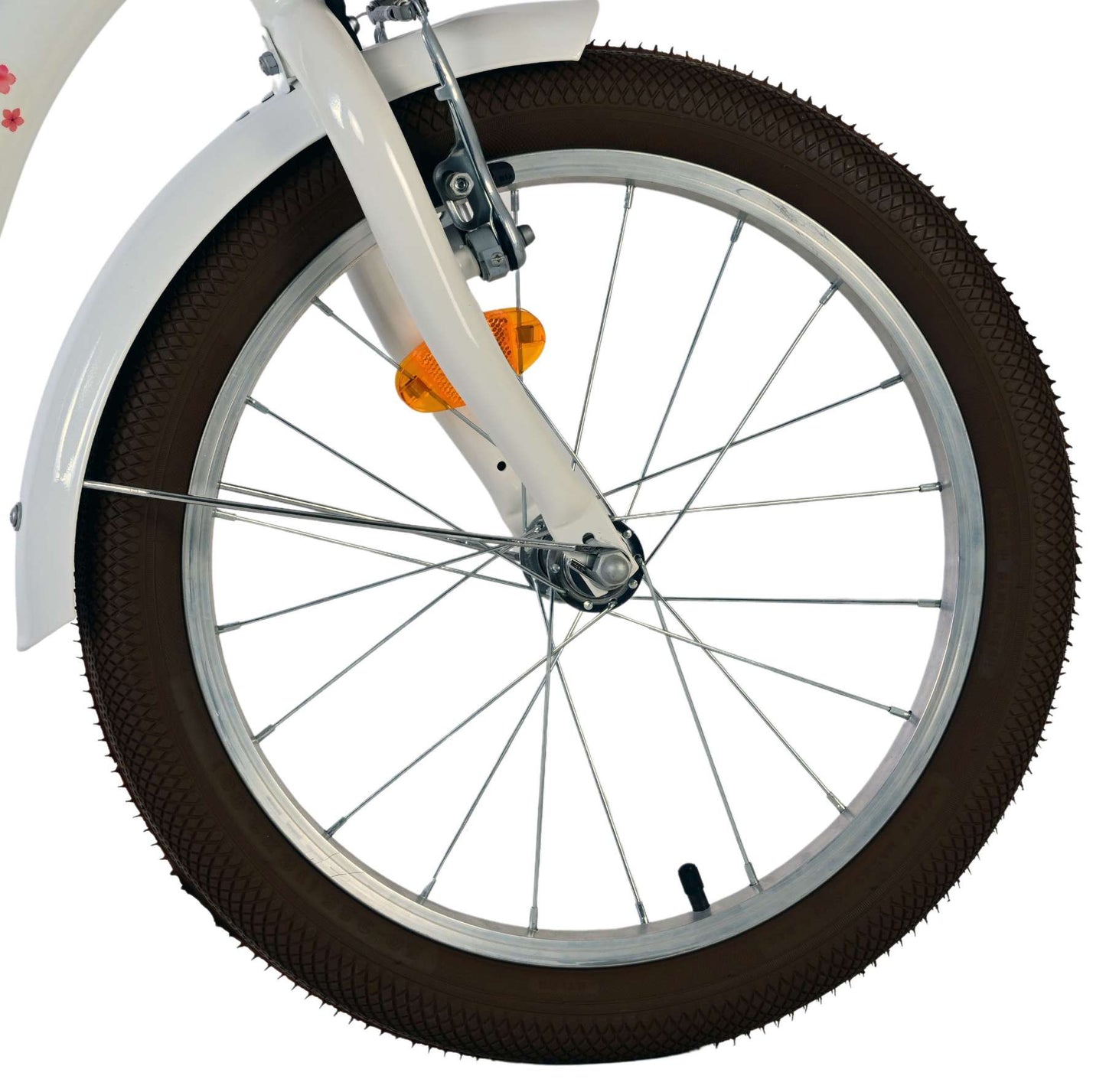 Volare blossom kinderfiets - meisjes - 18 inch - wit - twee handremmen