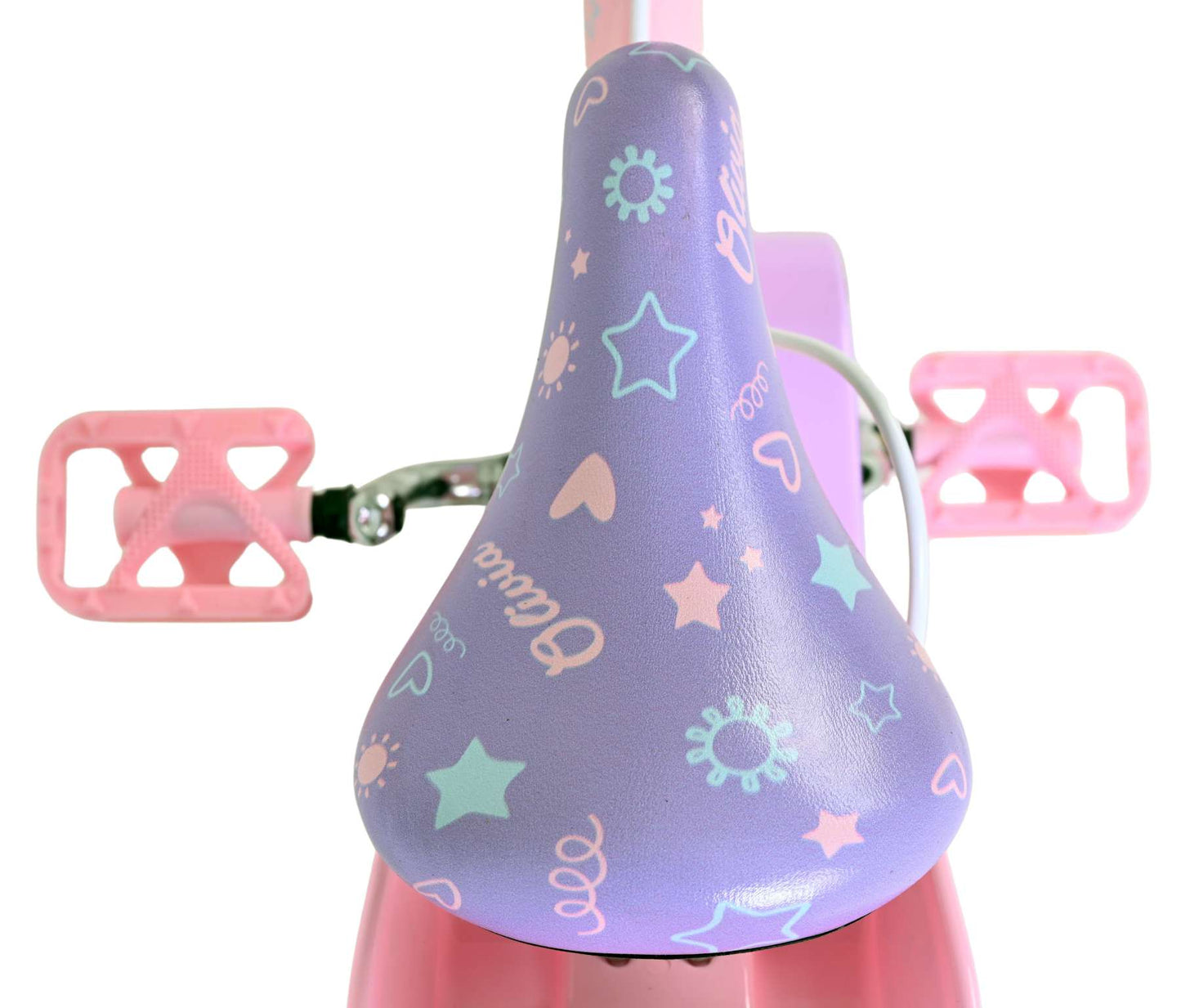 Volare olivia kinderfiets - meisjes - 12 inch - roze - twee handremmen
