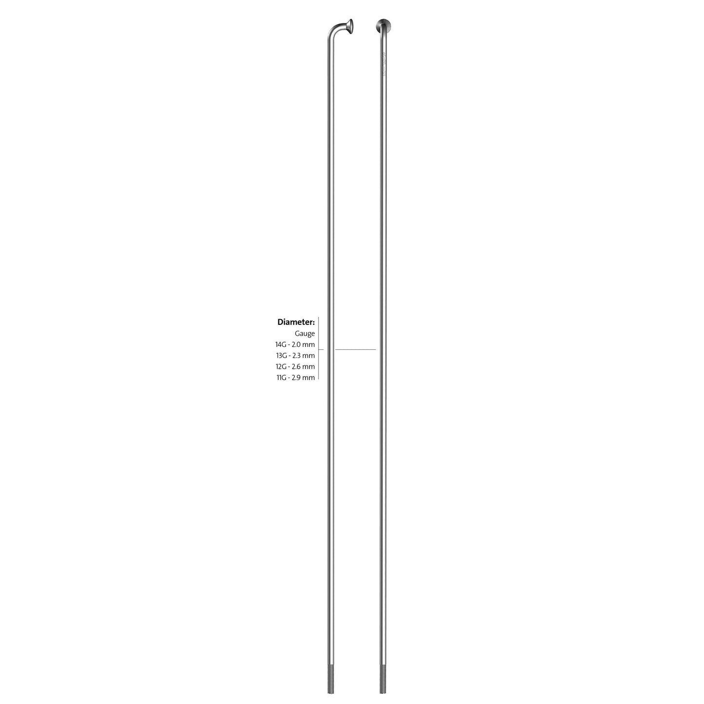 Alpina spaak zink 14-246 zonder nippel zilver (144st)