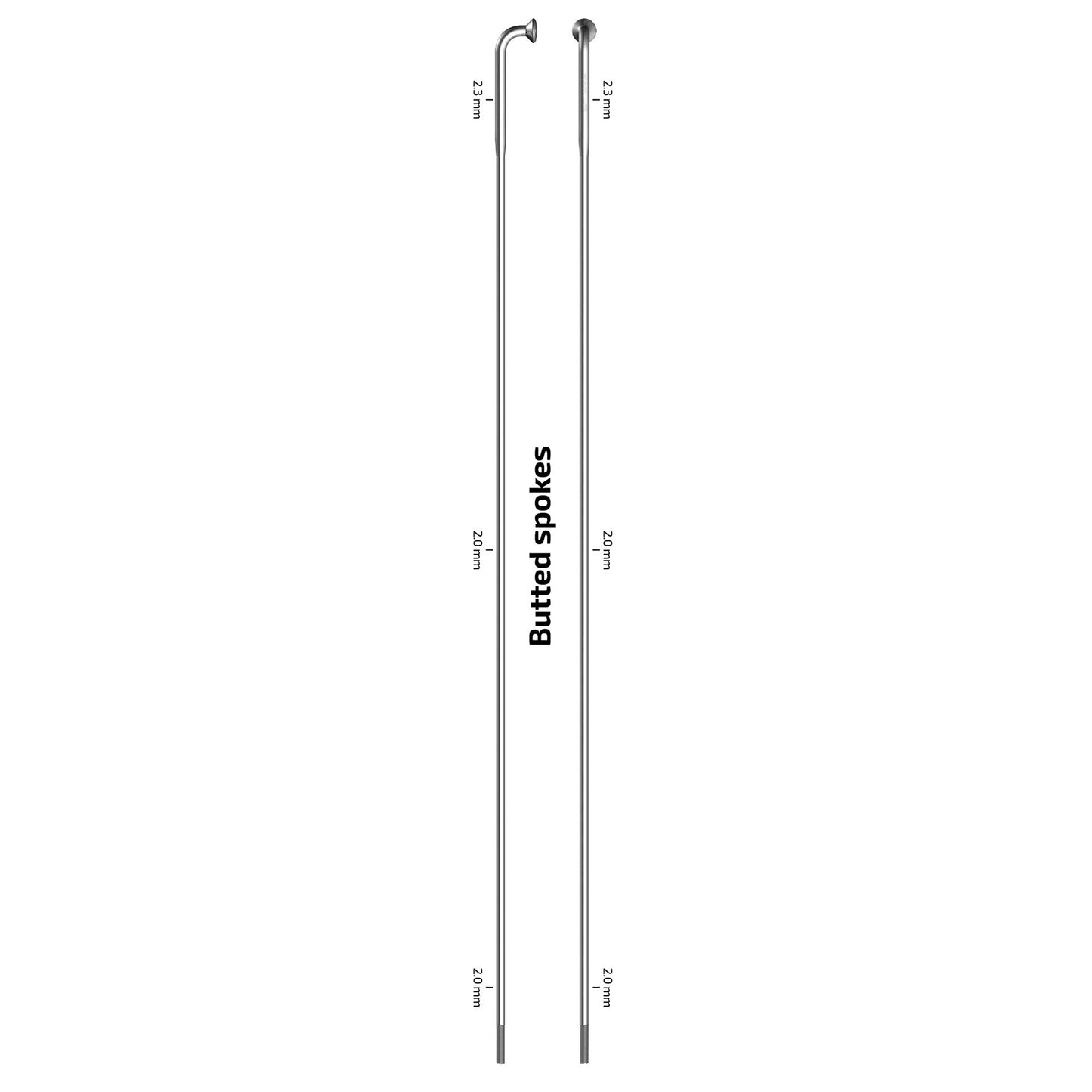 Sapim spaak 14-274 x-strong rvs zonder nippel (100st)