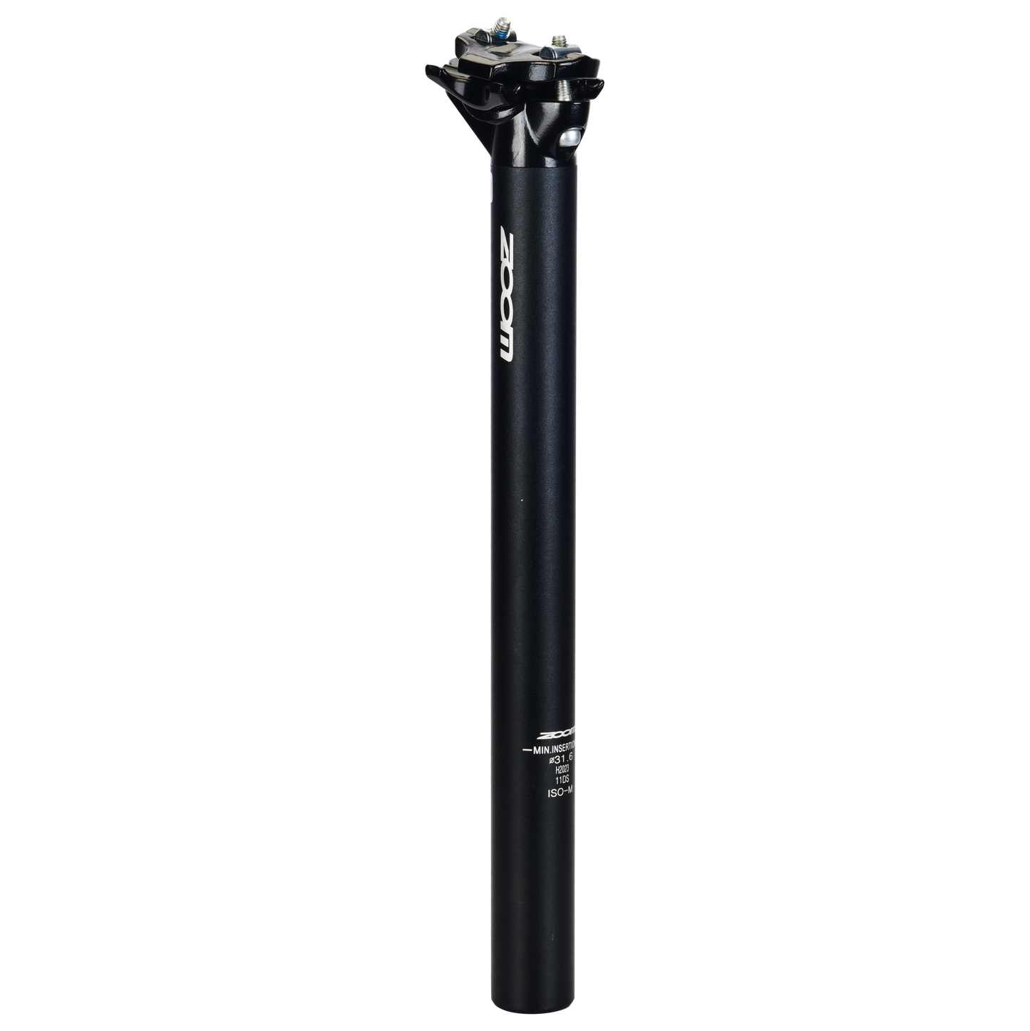Hulzebos Cycle Parts B.V. Zoom zadelpen 31.6 vast atb 2-bouten 350 mm. zwart