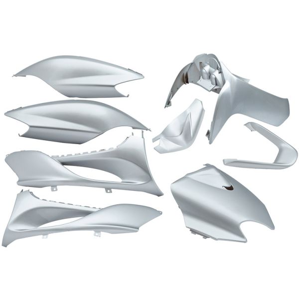 Edge Plaatset 9-delig voor yamaha jog r mbk machg - metallic zilver