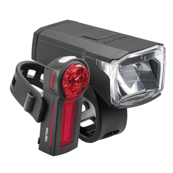 TRELOCK Verlichtingsset ls 440 + ls 740 usb - zwart