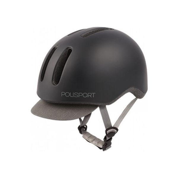 Polisport helm Commuter mat zwart grijs M 54-58cm
