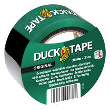 Duck Ch0805a tape reparatie 25 mtr. zwart