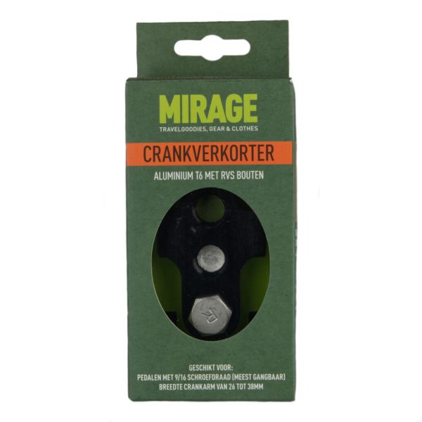 Buzaglo Mirage crankverkorters met rvs bouten aluminium t6 zwart