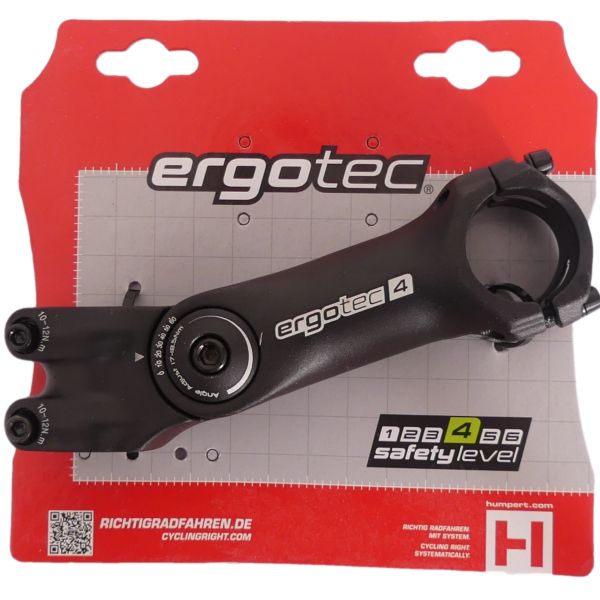 Ergotec Stuurpen octopus 2 ahead verstelbaar ø28,6 125 31,8 mm - zwart