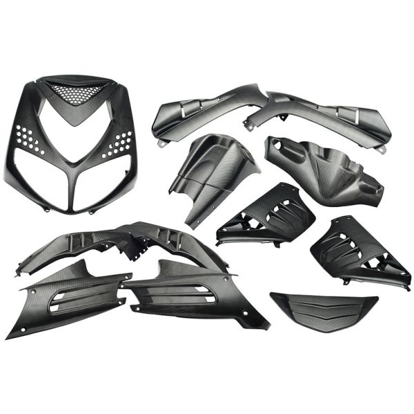 Edge Plaatset 13-delig voor peugeot speedfight 2 - carbon look