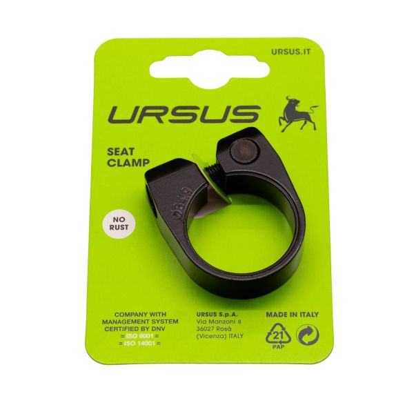 Ursus Zadelpenklem ø34.9 mm aluminium - zwart
