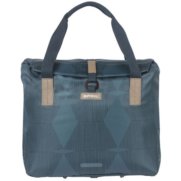 Basil Elegance fietsshopper, Choose Green, unisex, stadfiets, estate blue