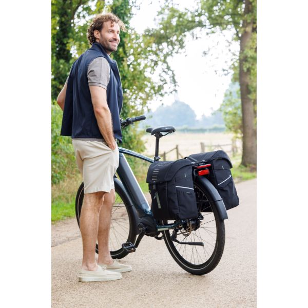 Burgers - New Looxs New looxs vigo 536.155mik2 zwart groen dubbeltas mik 40l