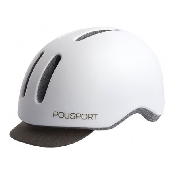 Polisport helm Commuter mat wit grijs M 54-58cm
