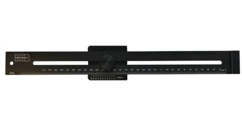 MIB Messzeuge Mib afschrijfliniaal 200mm zwart