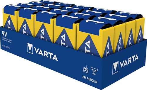 Varta Alkaline industrial pro batterij e 9v tray(20) - 3015383