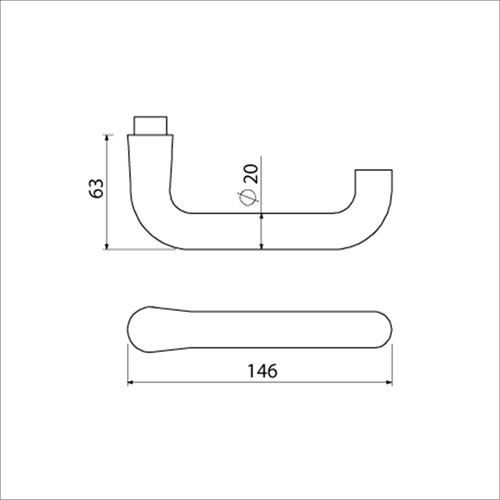 AMI deurkruk 394 deurdikte 38 42 f1 - 106340