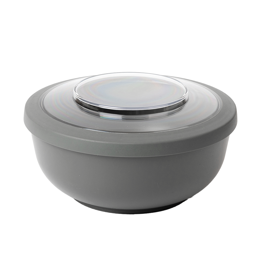 Amuse Life Dinner Bowl Met Deksel Grijs 2000ml