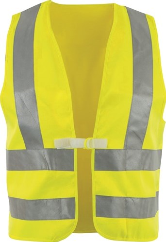 Asatex veiligheidsvest | maat universele | geel m. reflecterende schouders-strepen | en 20471 kl. 2 | 1 stuk - wtgp3 - wtgp3