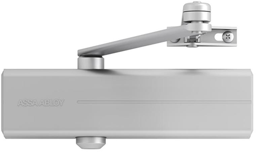 ASSA ABLOY dc140 design deurdranger en 2 3 4 | exclusief arm | kleur zilver ev1. | 180-15 ° - a000307018