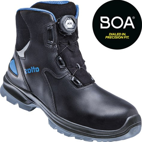 Atlas werkschoen sl 9845 xp 2.0 boa hoog s3 | zwart blauw | maat 43 - 00.012.105.43
