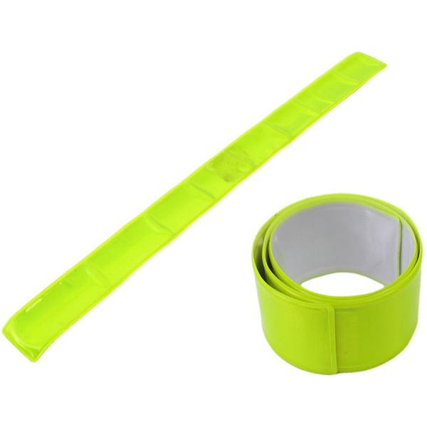 Messingschlager M-wave reflector snapwrap armen en benen geel (2st)