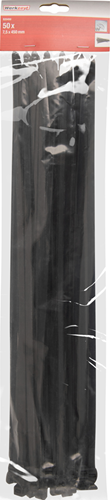 CON:P colson bandje 7.5x450mm zwart 50st - b20450