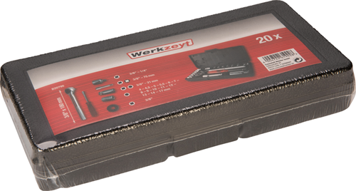 CON:P set dopsleutels 1 4 + 3 8 20dlg - b20795