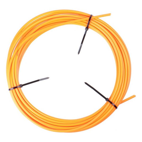Elvedes Buitenkabel (rem) met teflon voering ø4,9mm - 10 meter op rol - neon oranje