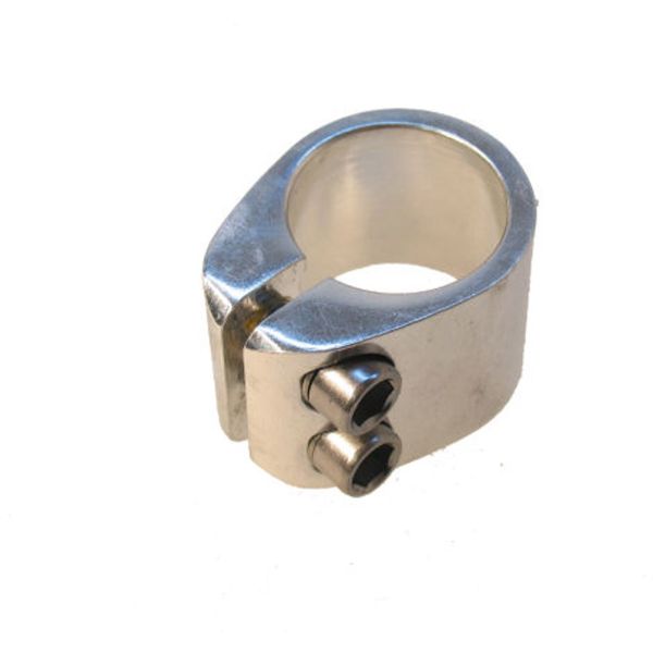 Zadelpenklem Freestyle 2-bouts - Ø 28.6 mm - zilver