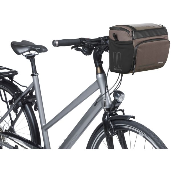 BASIL Stuurtas move kf 7-8 liter 17 x 23 x 20 cm - bruin