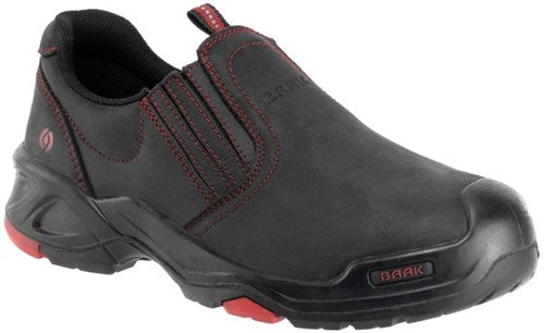Baak brian instapper 6341 s3 werkschoen | zwart rood | maat 45 - 4031783009139