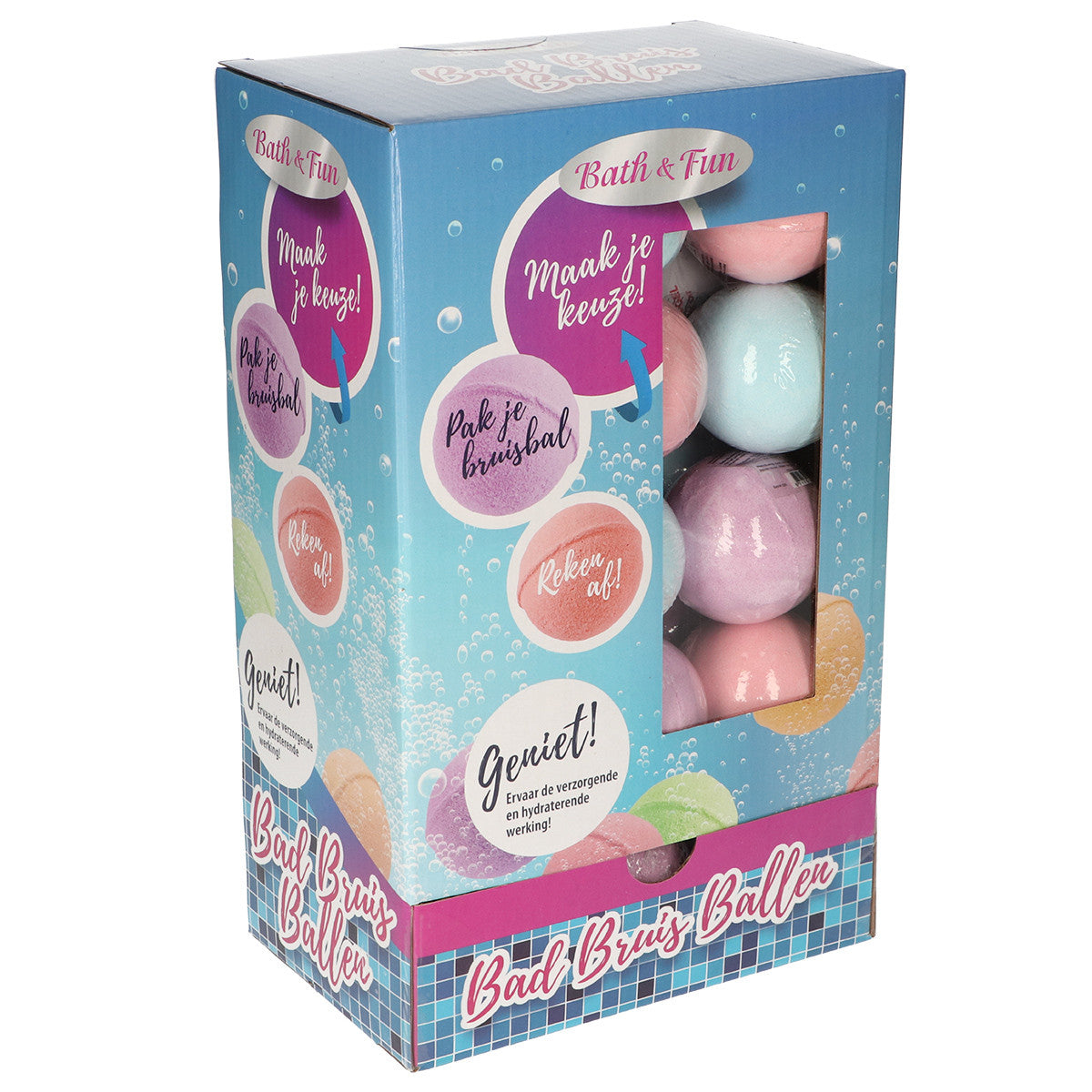 JVDL Badbruisballen koker 80gr. 30 stuks