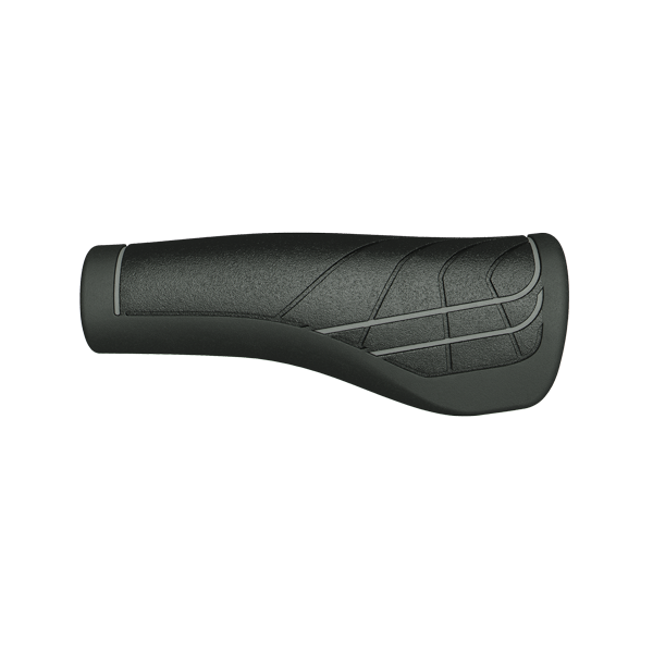 Herrmans LINE DD36 - Ergonomisch verstelbaar fiets handvat (125mm) - Zwart Grijs