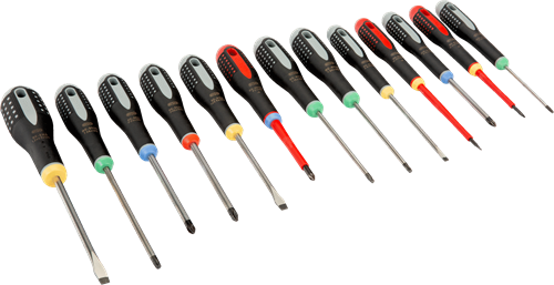 Bahco schroevendraaierset xl | gekleurd | be-9875 - 13-delig