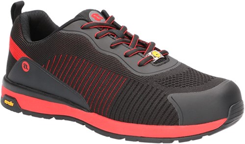Bata werkschoen radiance spark laag s1p | zwart rood (w) | maat 42 - 00.017.115.42