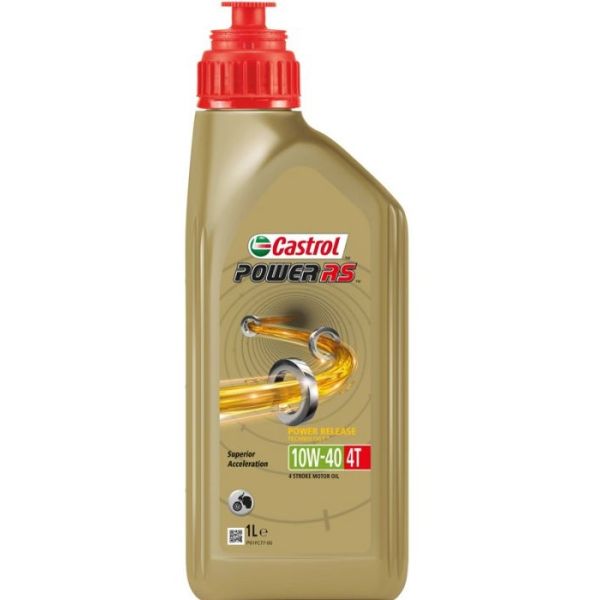 Castrol Olie power rs 4t 10w-40 - fles à 1 liter