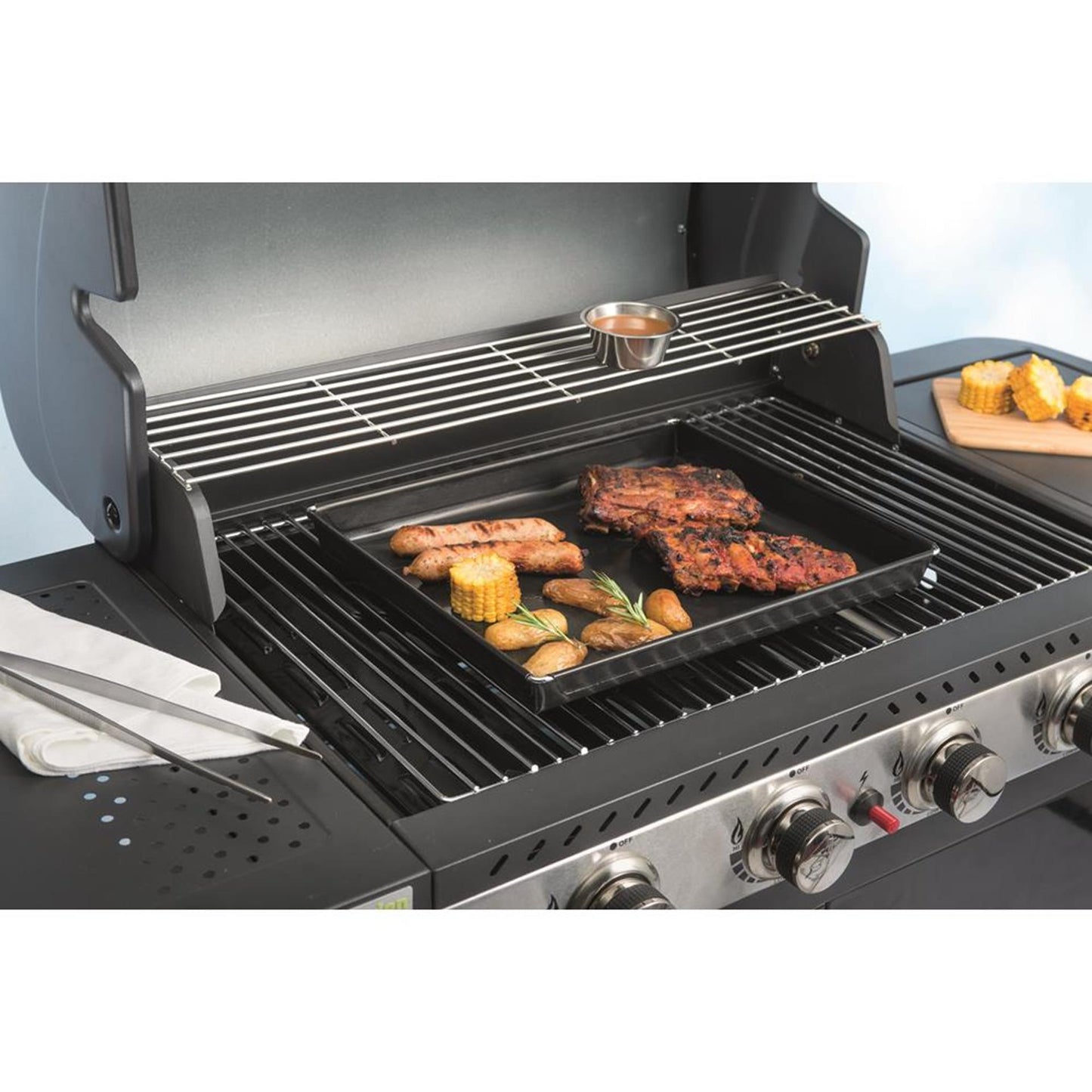 NoStik barbecue en ovenschaal 28x35x4 cm zwart