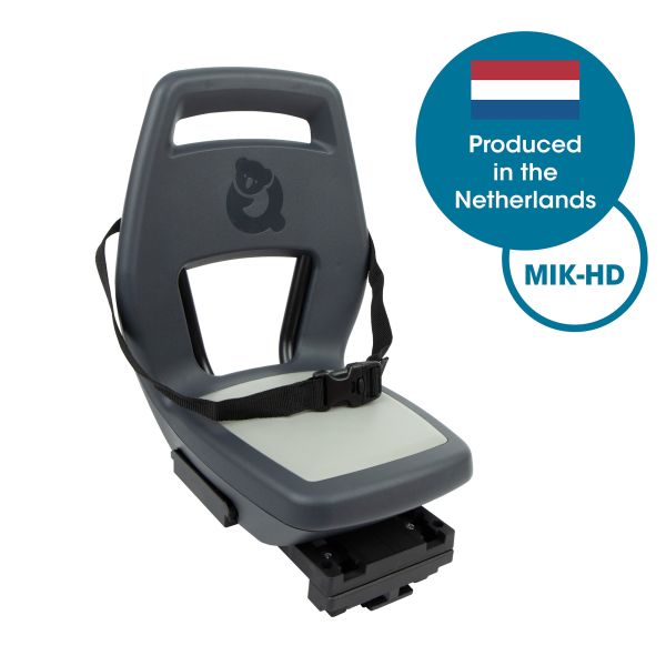 Widek B.V. Qibbel achterzitje junior 6+ mik-hd bagagedrager grijs