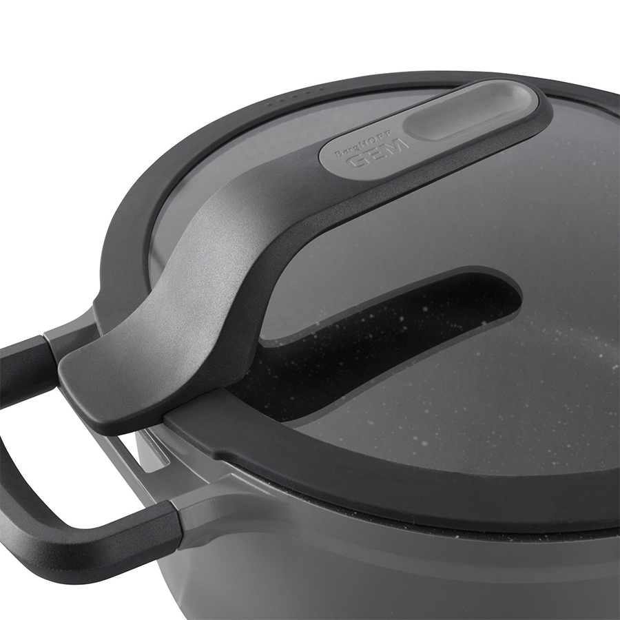 BergHOFF GEM Sauteerpan Afneembaar Handvat Met Deksel Stay Cool Grijs Ø28cm