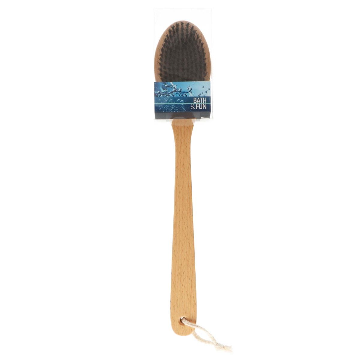 BATH FUN badborstel hout varkenshaar