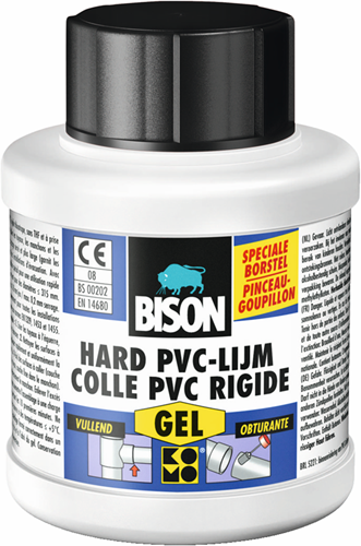 Bison hard pvc-lijm gel flacon | 250 ml - 6302275