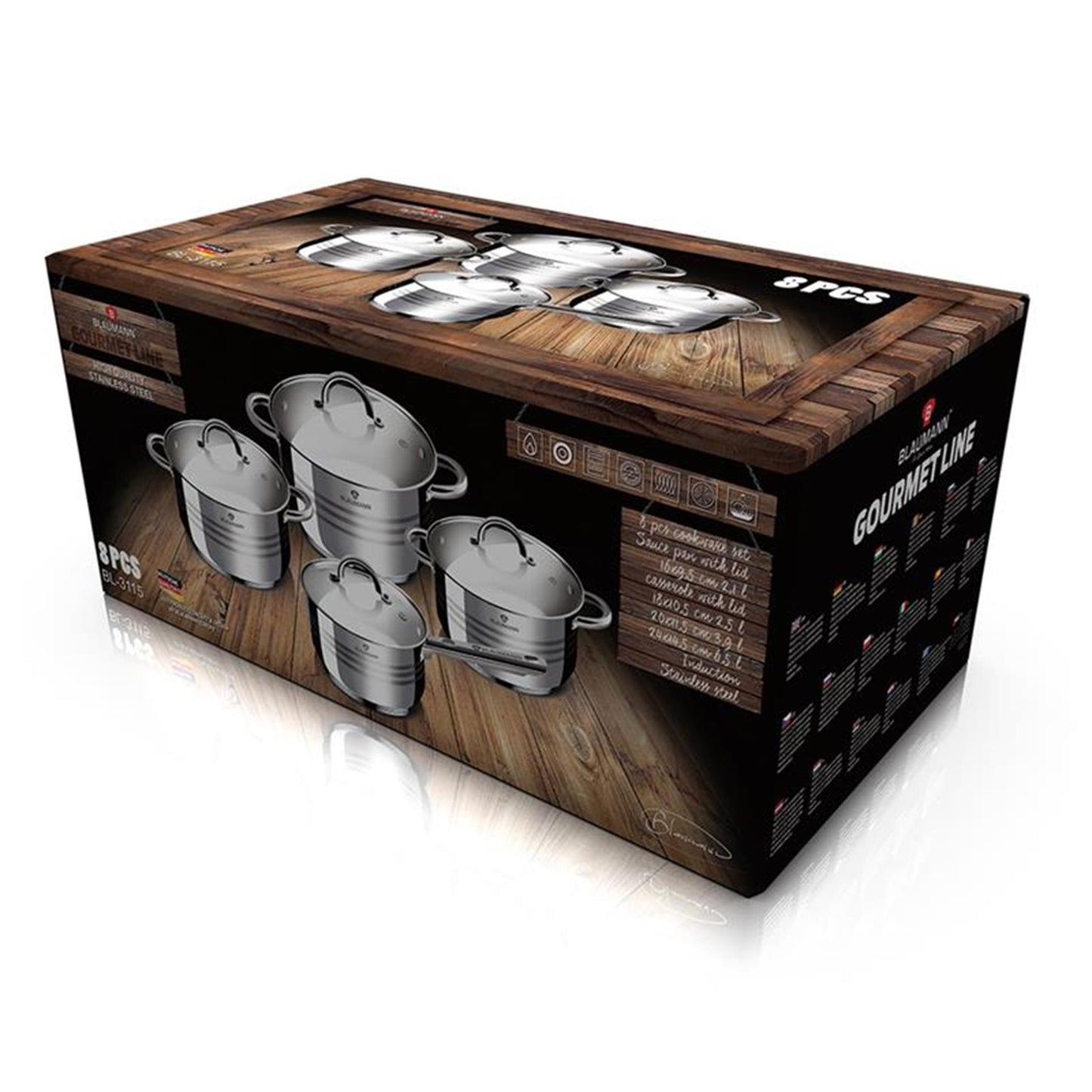 BerlingerHaus pannenset 8-dlg gourmet