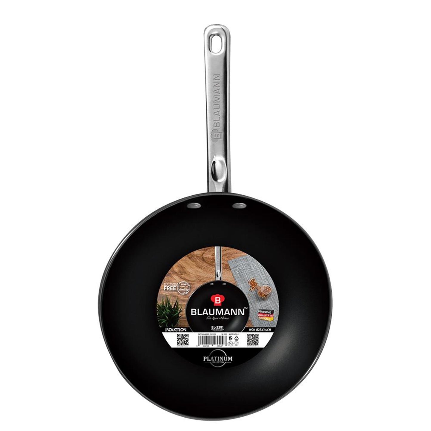 Blaumann platinum wokpan 28cm