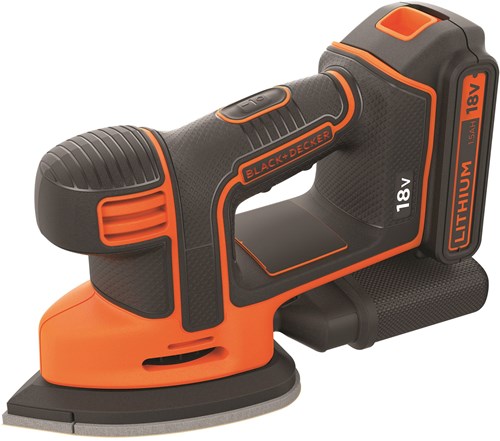Black+Decker bdcds18 18v 1x 1.5ah mouse detailschuurmachine - bdcds18-qw