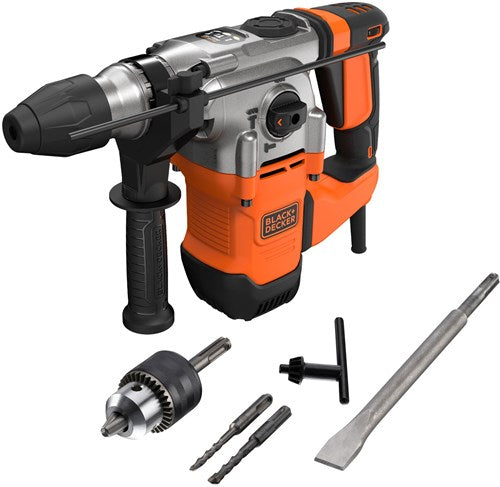 Black+Decker behs03k 1250w 3.7j sds+ boorhamer | in koffer - behs03k-qs