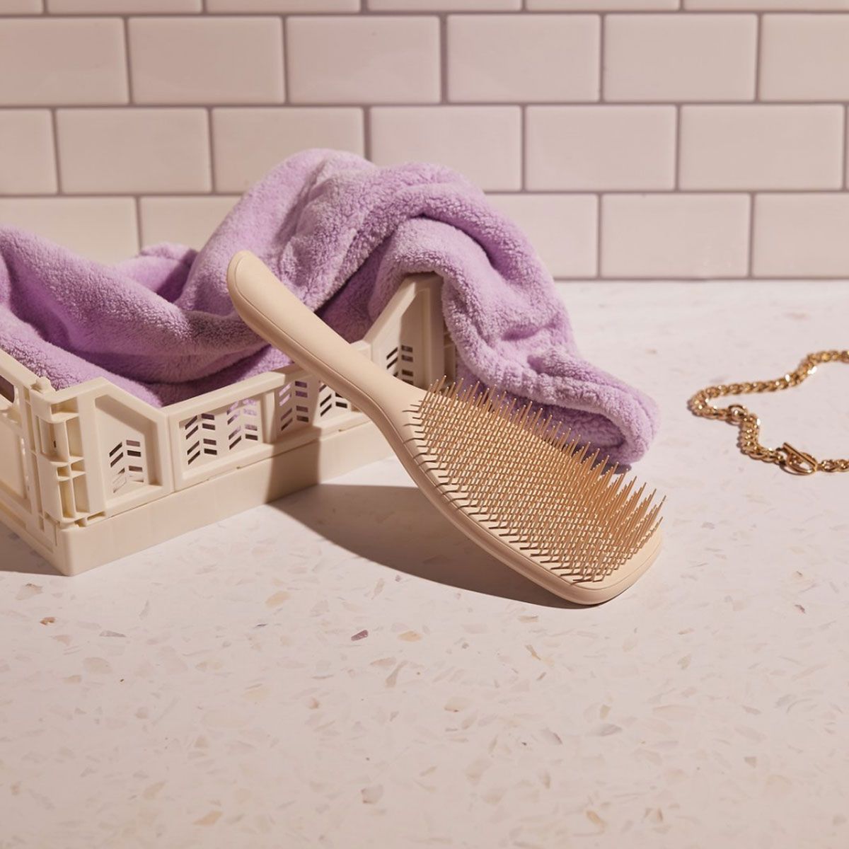 Tangle Teezer the wet detangler large vanilla latte