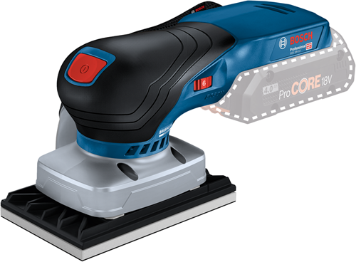 Bosch Blauw gss 18v-13 | accu vlakschuurmachine | 18v | zonder accu's en lader | incl. accessoires | in l-boxx - 06019l0101