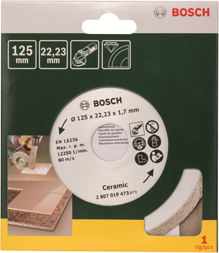 Bosch Accessoires diamantdoorslijpschijf voor keramische tegels, 125 mm ø - 2607019473